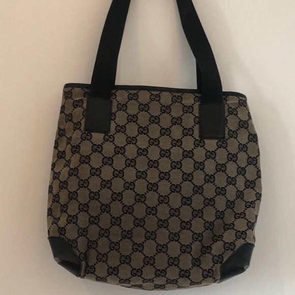 Gucci GG Monogram Handbag Messenger Black beige - Picture 7 of 7